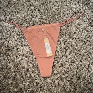 NWT Large SKIMS Cotton Jersey T-String Thong
